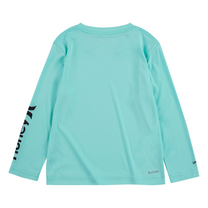 Hurley Boys' Long Sleeve Rash Guard Shirt, Tropical Twist, M - Image 2